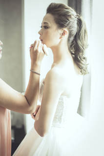 新娘造型,婚紗 髮型,白紗 禮服造型,蕾絲婚紗